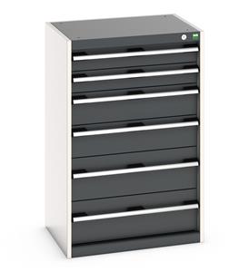 Bott Cubio drawer cabinet with overall dimensions of 650mm wide x 525mm deep x 1000mm high... Bott Drawer Cabinets 525 Depth with 650mm wide full extension drawers
